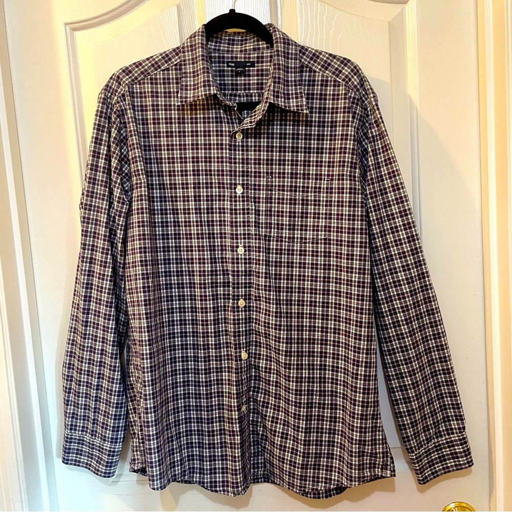 Gap Plaid Button Down Cotton Shirt Men’s Large